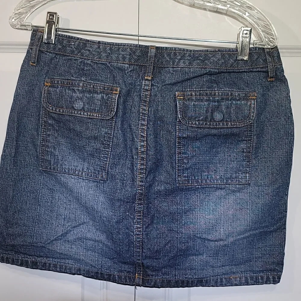 SO Women's Y2K Micro Mini Denim Skirt